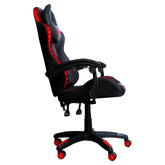 Silla Gamer Necnon Rgb Nsg-Rgb1 Foam Cojín Lumbar Y Cabeza Negro, Rojo